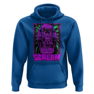 Horror Halloween Hoodie Scream Creepy Skull TS09 Royal Blue Print Your Wear