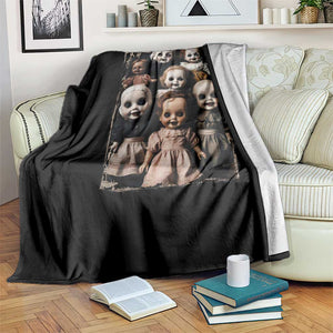 Creepy Dolls Horror Halloween Throw Blanket TS09 Print Your Wear