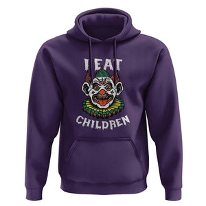 Halloween Clown Hoodie I Eat Children Spooky Mask TS09 Purple Print Your Wear