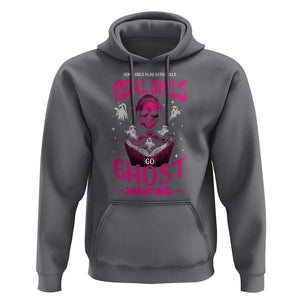 Real Girls Go Ghost Hunting Hoodie Paranormal Investigator Spooky Halloween TS09 Charcoal Print Your Wear