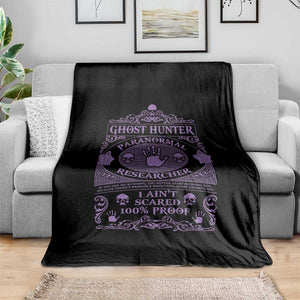Ghost Hunting Throw Blanket Halloween Paranormal Researcher TS09 Print Your Wear