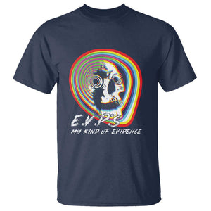 Ghost Hunting T Shirt EVP My Kind Of Evidence TS09 Navy Print Your Wear