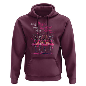 Ballerina Halloween Hoodie Very Demure Very Mindful Very Cutesy Skeleton Coquette TS09 Maroon Print Your Wear