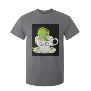 Funny Dinosaur Tea Rex T Shirt For Kid TS09 Charcoal Print Your Wear