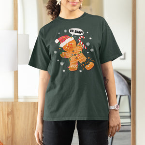 Op Snap Gingerbread Broken Leg Christmas T Shirt For Women TS09 Printyourwear