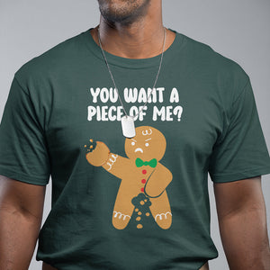 You Want A Piece Of Me Gingerbread Naughty Christmas T Shirt TS09 Printyourwear