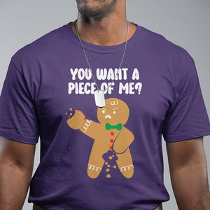 You Want A Piece Of Me Gingerbread Naughty Christmas T Shirt TS09 Printyourwear