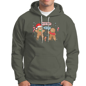 Shut Up Gingerbread Just Broken Feet Naught Christmas Hoodie TS09 Printyourwear