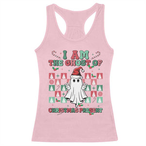 Funny Xmas Racerback Tank Top I Am The Ghost Of Christmas Present TS09 Light Pink Print Your Wear