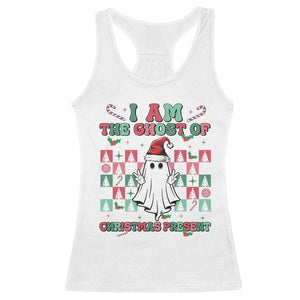 Funny Xmas Racerback Tank Top I Am The Ghost Of Christmas Present TS09 White Print Your Wear
