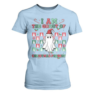Funny Xmas T Shirt For Women I Am The Ghost Of Christmas Present TS09 Light Blue Print Your Wear