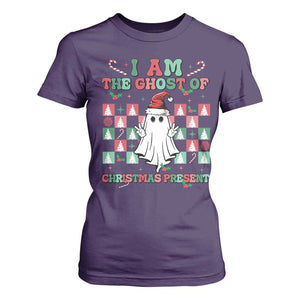 Funny Xmas T Shirt For Women I Am The Ghost Of Christmas Present TS09 Purple Print Your Wear