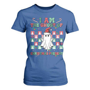 Funny Xmas T Shirt For Women I Am The Ghost Of Christmas Present TS09 Royal Blue Print Your Wear