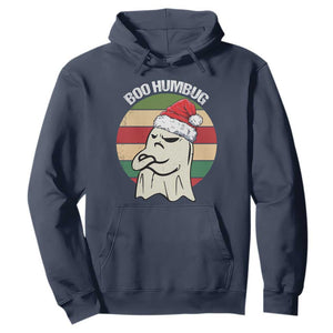 Gothic Xmas Hoodie Boo Humbug Santa Ghost TS09 Navy Print Your Wear