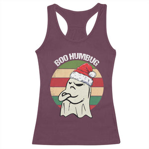 Gothic Xmas Racerback Tank Top Boo Humbug Santa Ghost TS09 Maroon Print Your Wear