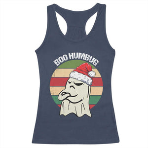 Gothic Xmas Racerback Tank Top Boo Humbug Santa Ghost TS09 Navy Print Your Wear