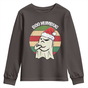 Gothic Xmas Youth Sweatshirt Boo Humbug Santa Ghost TS09 Dark Chocolate Print Your Wear