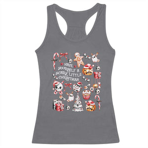 Gothic Xmas Racerback Tank Top Have Yourself A Scary Little Christmas TS09 Charcoal Print Your Wear