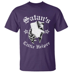 Funny Xmas Satan's Little Helper T Shirt TS09 Purple Print Your Wear