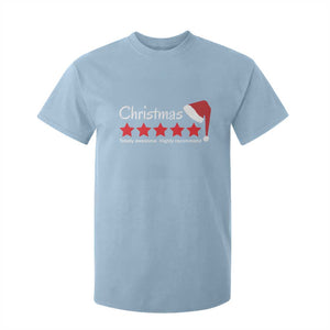 Funny Christmas T Shirt For Kid Five Stars Totally Awesome Highly Recommend TS09 Light Blue Print Your Wear