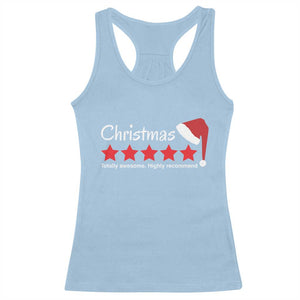 Funny Christmas Racerback Tank Top Five Stars Totally Awesome Highly Recommend TS09 Light Blue Print Your Wear
