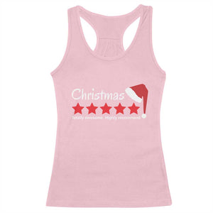 Funny Christmas Racerback Tank Top Five Stars Totally Awesome Highly Recommend TS09 Light Pink Print Your Wear