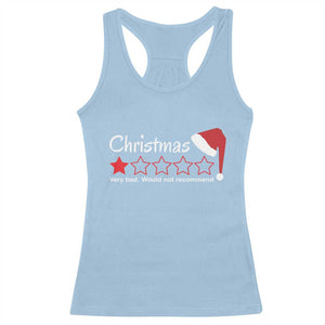 Funny Christmas Bah Humbug Racerback Tank Top One Star Very Bad Would Not recommend TS09 Light Blue Print Your Wear