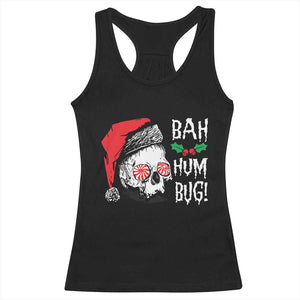 Christmas Bah Humbug Skull Santa Hat Racerback Tank Top TS09 Black Print Your Wear