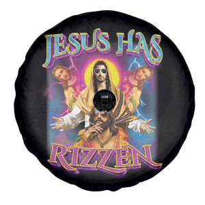 Jesus Has Rizzen Christian Funny Cool Meme Spare Tire Cover TS09 Print Your Wear