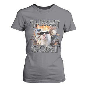 Throat Goat Funny Offensive Adult Humor Bootleg T Shirt For Women TS09 Charcoal Print Your Wear