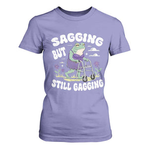 Funny Frog Meme T Shirt For Women Sagging But Still Gagging Naughty Adult Humor TS09 Violet Print Your Wear