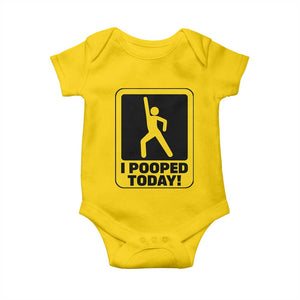 Funny I Pooped Today Baby Onesie TS09 Daisy Print Your Wear
