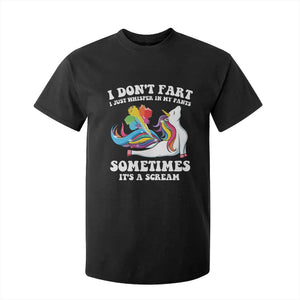 Funny I Don't Fart I Whisper In My Pants T Shirt For Kid TS09 Black Print Your Wear