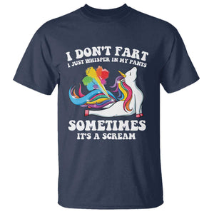 Funny I Don't Fart I Whisper In My Pants T Shirt TS09 Navy Print Your Wear