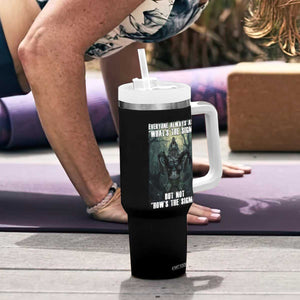 Funny Meme Wolf Alpha Tumbler With Handle Everyone Always Asks What's The Sigma But Not How's The Sigma TS09 Print Your Wear