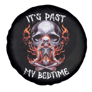 Funny Skeleton Meme Spare Tire Cover It's Past My Bedtime TS09 Print Your Wear