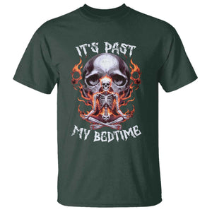 Funny Skeleton Meme T Shirt It's Past My Bedtime TS09 Dark Forest Green Print Your Wear