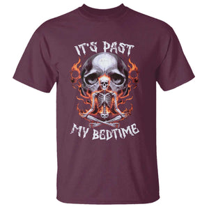 Funny Skeleton Meme T Shirt It's Past My Bedtime TS09 Maroon Print Your Wear