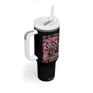 Funny Meme Autistic Raccoon Tumbler With Handle Be In Awe Of My 'Tism TS09 Print Your Wear
