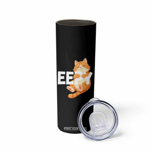Funny Cat Meme Skinny Tumbler Eepy Cat Silly Sleepy Cat TS09 Print Your Wear
