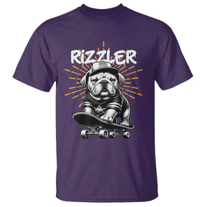 Funny Meme Rizzler Dog T Shirt TS09 Purple Print Your Wear