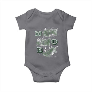 MOB Money Over Everything Baby Onesie TS09 Charcoal Print Your Wear