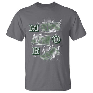 MOB Money Over Everything T Shirt TS09 Charcoal Print Your Wear