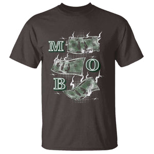 MOB Money Over Everything T Shirt TS09 Dark Chocolate Print Your Wear