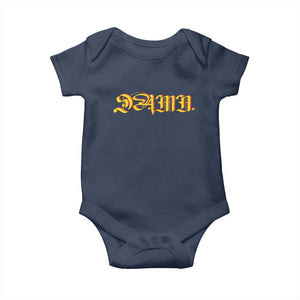 Hip Hop DAMN Baby Onesie TS09 Navy Print Your Wear
