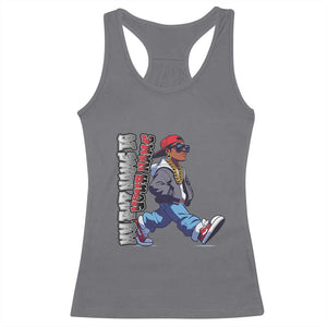 Personalized Hip Hop Rapper Racerback Tank Top Custom Name My Rap Name Is TS09 Charcoal Print Your Wear