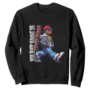 Personalized Hip Hop Rapper Sweatshirt Custom Name My Rap Name Is TS09 Black Print Your Wear