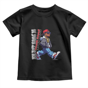 Personalized Hip Hop Rapper Toddler T Shirt Custom Name My Rap Name Is TS09 Black Print Your Wear