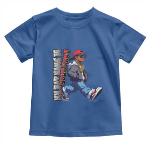 Personalized Hip Hop Rapper Toddler T Shirt Custom Name My Rap Name Is TS09 Royal Blue Print Your Wear