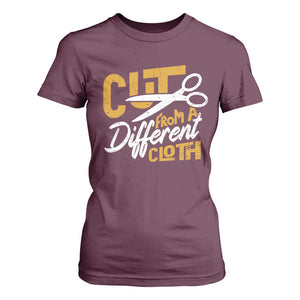 Hip Hop T Shirt For Women Cut From A Different Cloth TS09 Maroon Print Your Wear